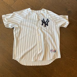 Arod genuine authentic yankees pinstripe jersey